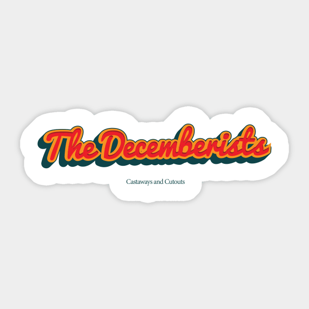 The Decemberists Sticker by PowelCastStudio